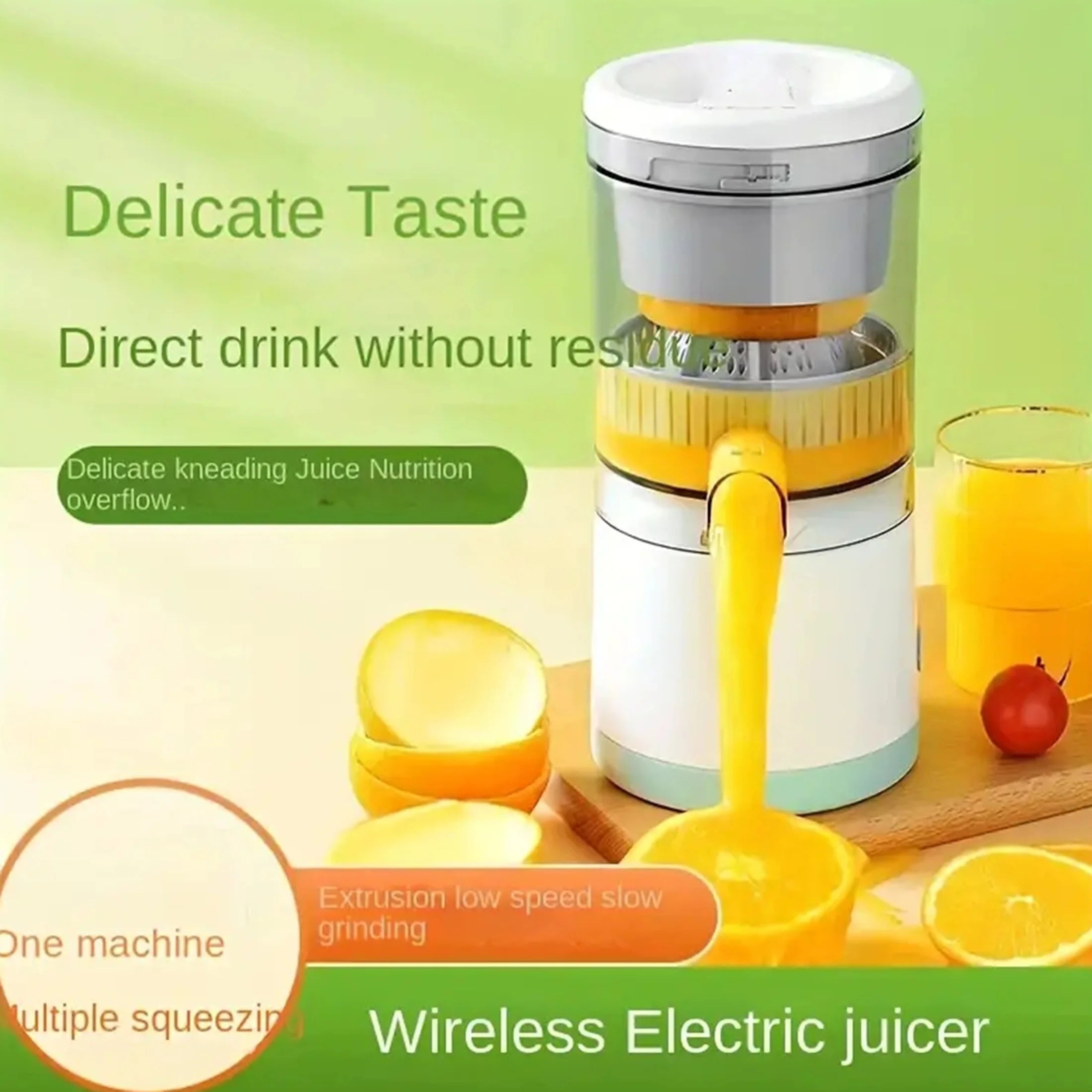 Portable Electric Citrus Juicer USB Charging Orange Juice Squeezer